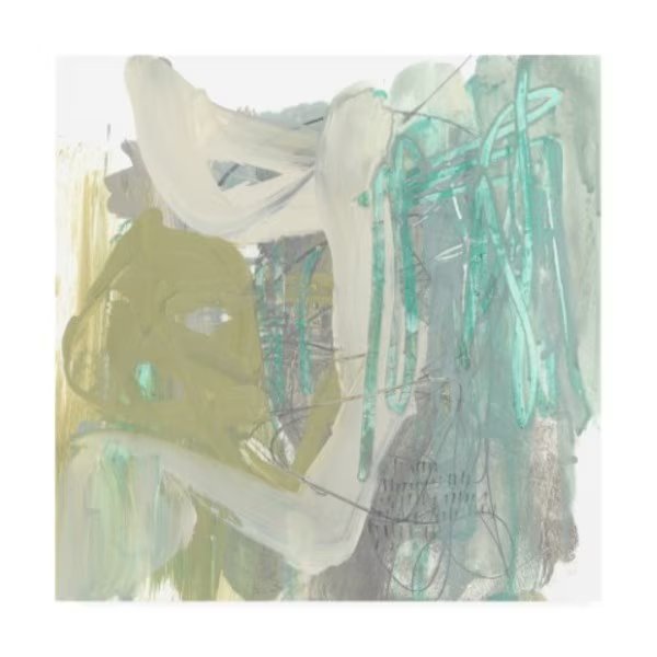 Jennifer Goldberger 'Seafoam Marks II' Canvas Art, 35x35, Trademark Fine Art, Mfr#: WAG15703-C3535GG
